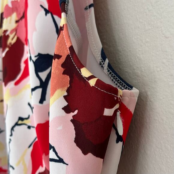 Abercrombie and Fitch floral halter mini key hole back spring colorful flowers S - Picture 6 of 15